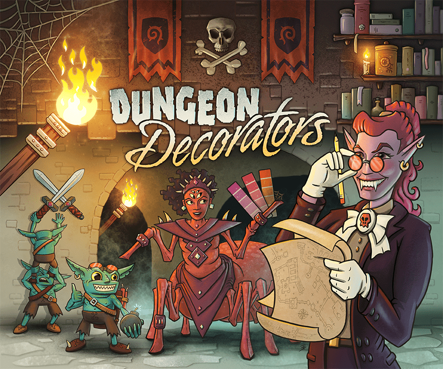 Dungeon Decorators board game cover