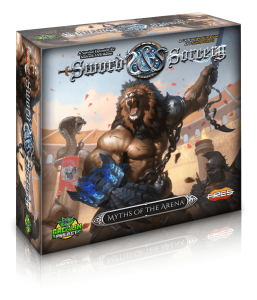 Sword & Sorcery: Myths of the Arena board game cover