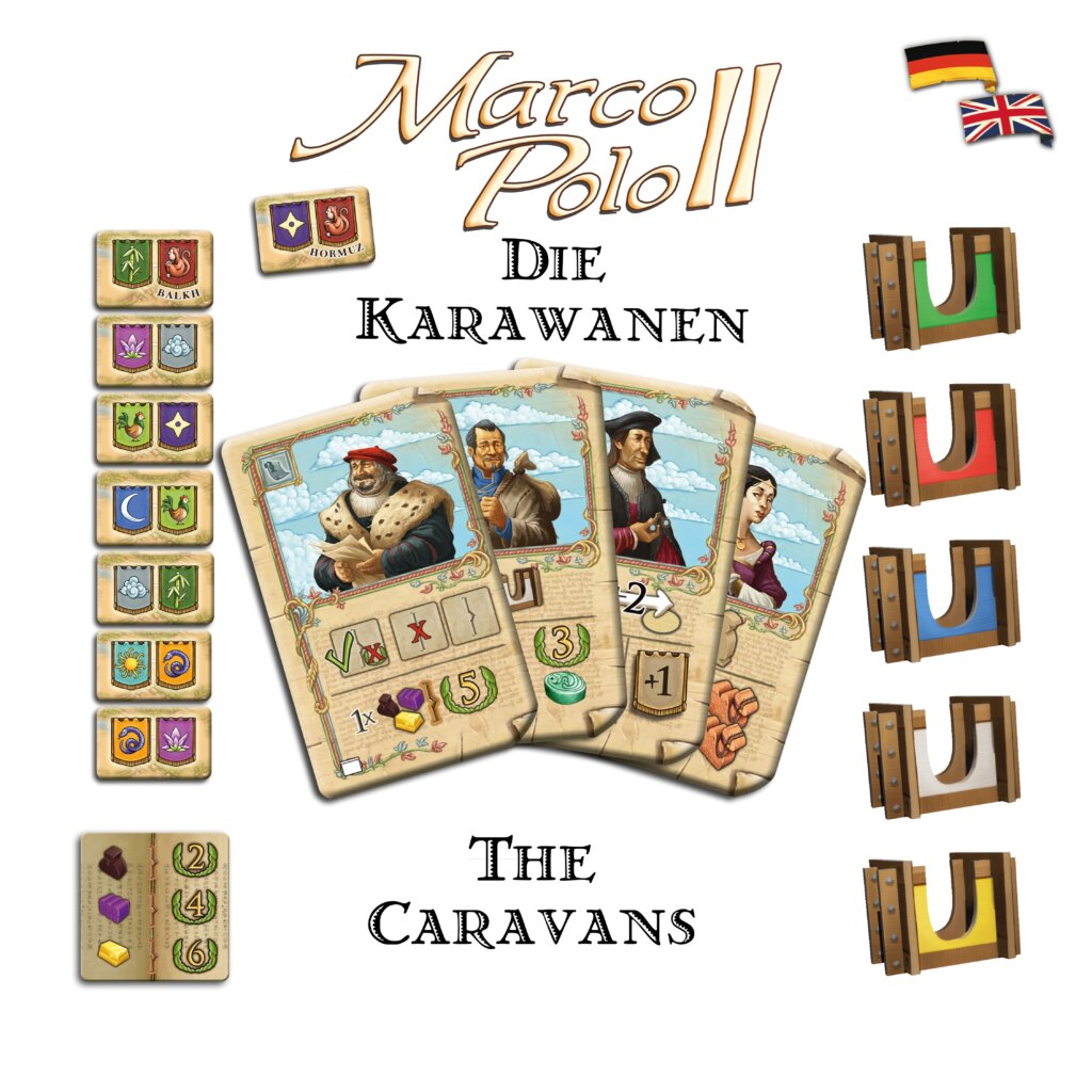 Marco Polo II: The Caravans board game cover