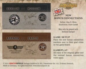 Airlines Europe: New Bonus Connections board game cover