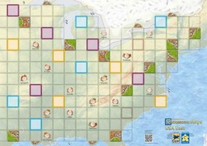 Carcassonne Maps: USA East board game cover