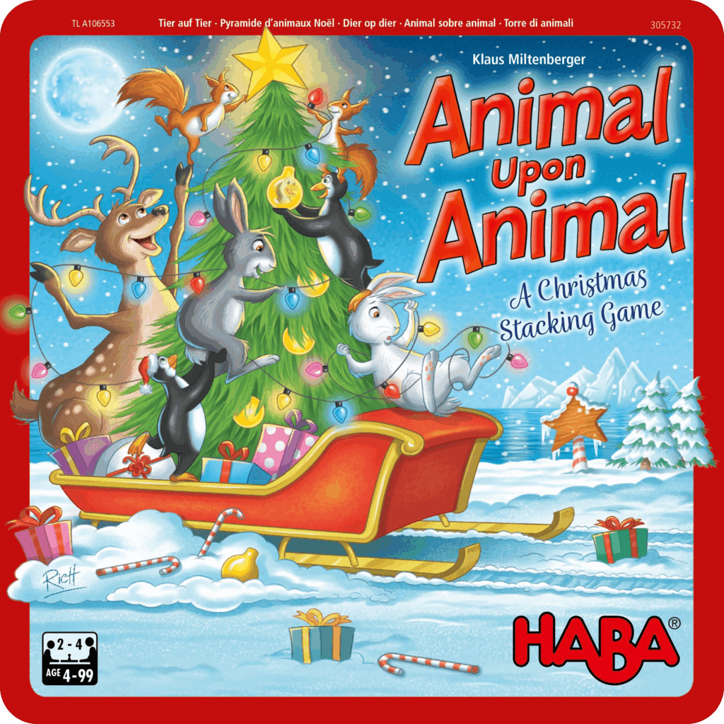 Animal Upon Animal: Christmas Edition board game cover