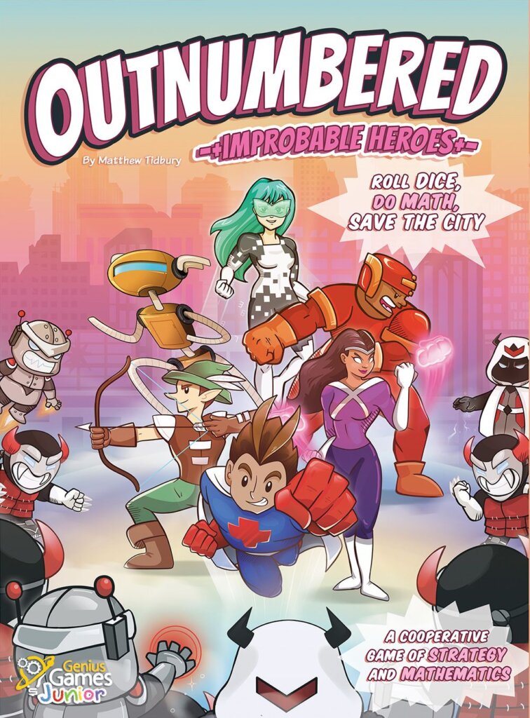 Outnumbered: Improbable Heroes board game cover