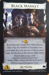 Dominion: Black Market Promo Card board game cover