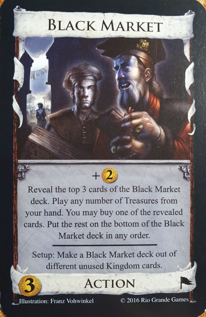 Dominion: Black Market Promo Card board game cover