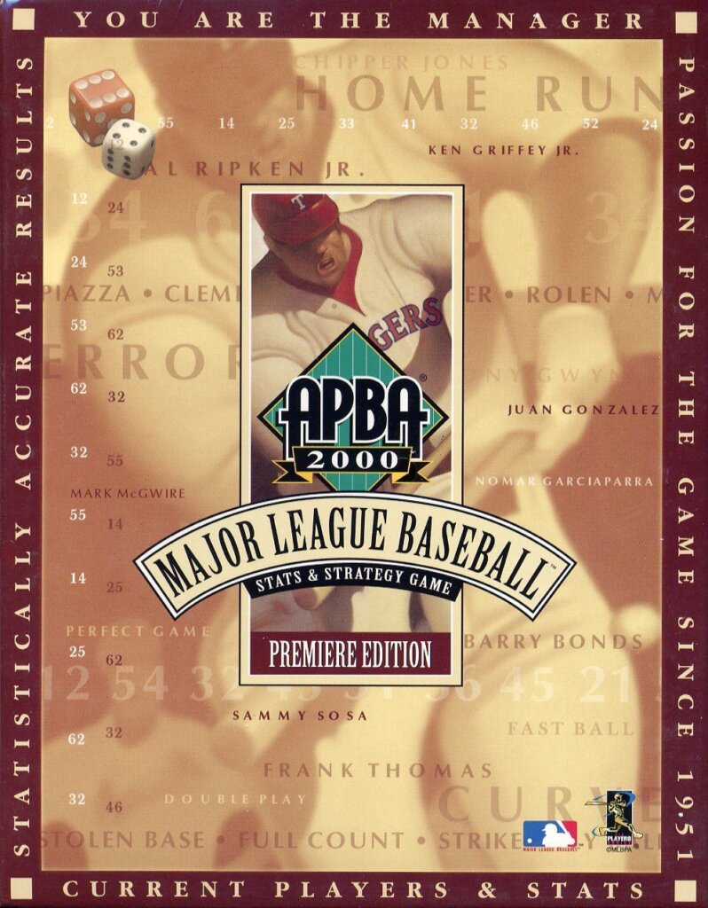 APBA Pro Baseball board game cover