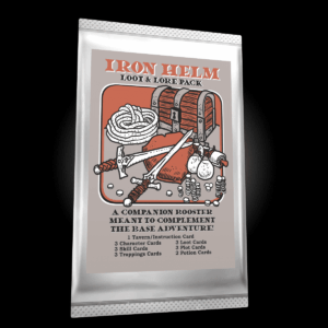 Iron Helm: Loot & Lore Pack board game cover
