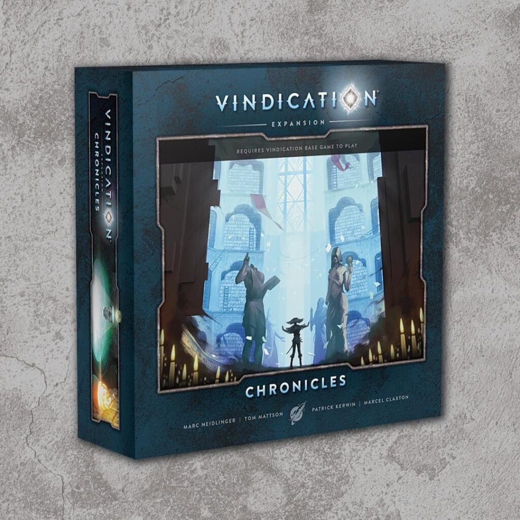 Vindication: Chronicles board game cover