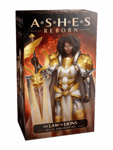 Ashes Reborn: The Law of Lions board game cover