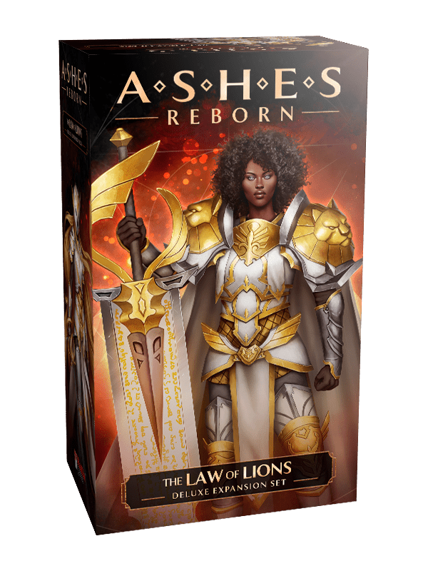 Ashes Reborn: The Law of Lions board game cover