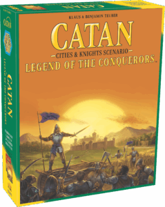 Catan: Cities & Knights – Legend of the Conquerors board game cover
