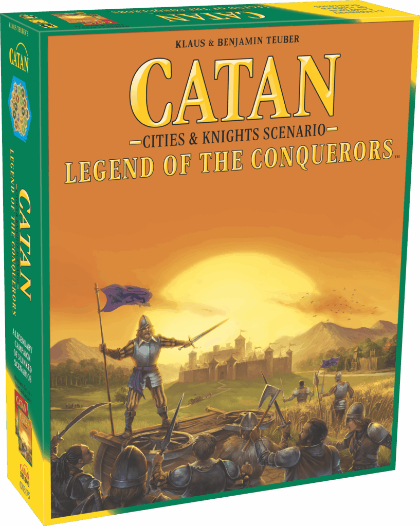 Catan: Cities & Knights – Legend of the Conquerors board game cover