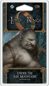 The Lord of the Rings: The Card Game – Under the Ash Mountains board game cover