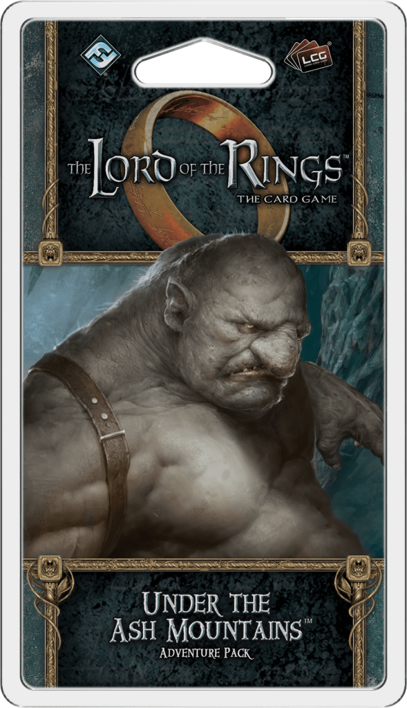 The Lord of the Rings: The Card Game – Under the Ash Mountains board game cover