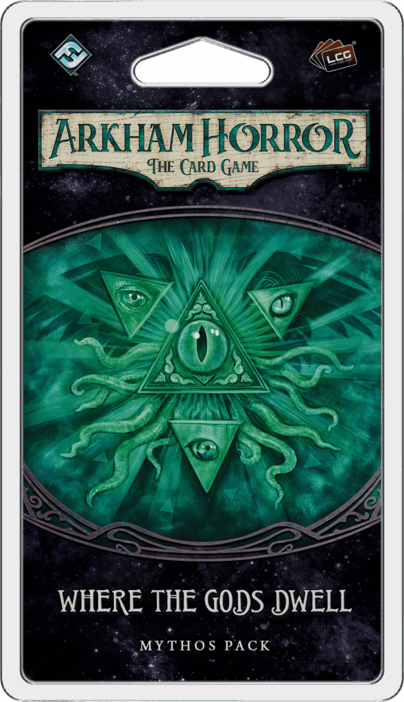 Arkham Horror: The Card Game – Where the Gods Dwell: Mythos Pack board game cover