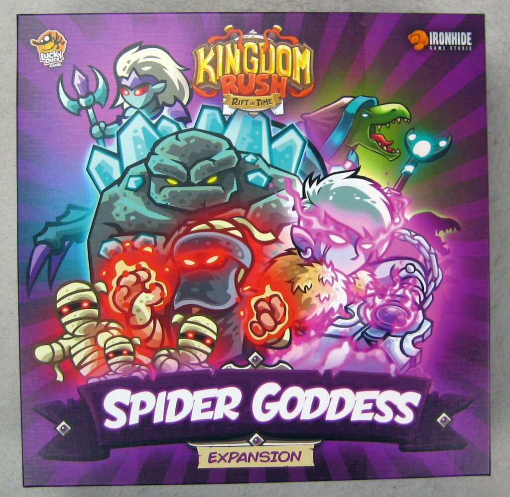 Kingdom Rush: Rift in Time – Spider Goddess Expansion board game cover