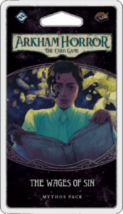 Arkham Horror: The Card Game – The Wages of Sin: Mythos Pack board game cover