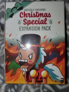 Unstable Unicorns: Christmas Special Expansion Pack board game cover