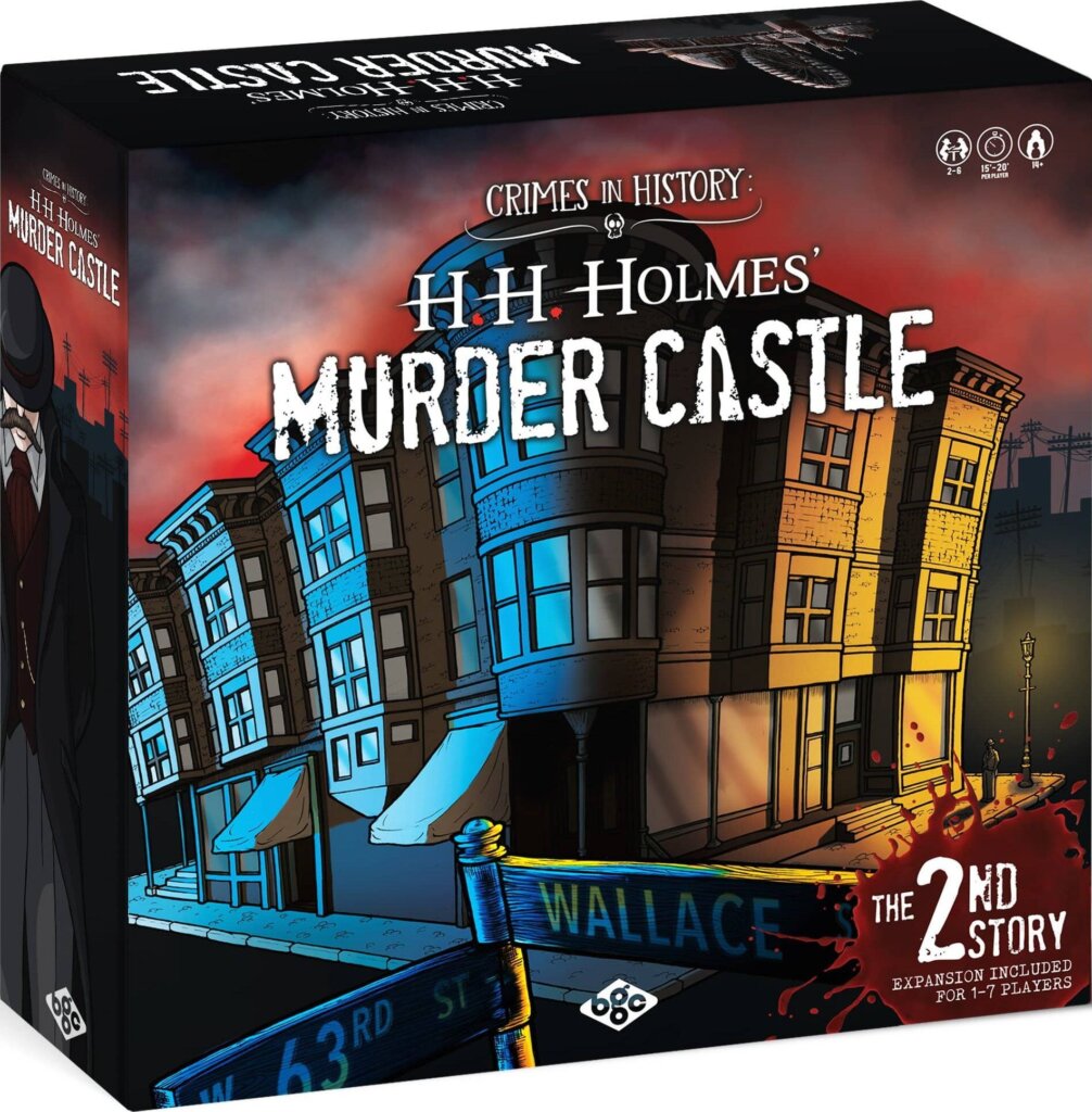 Crimes in History: H. H. Holmes’ Murder Castle board game cover