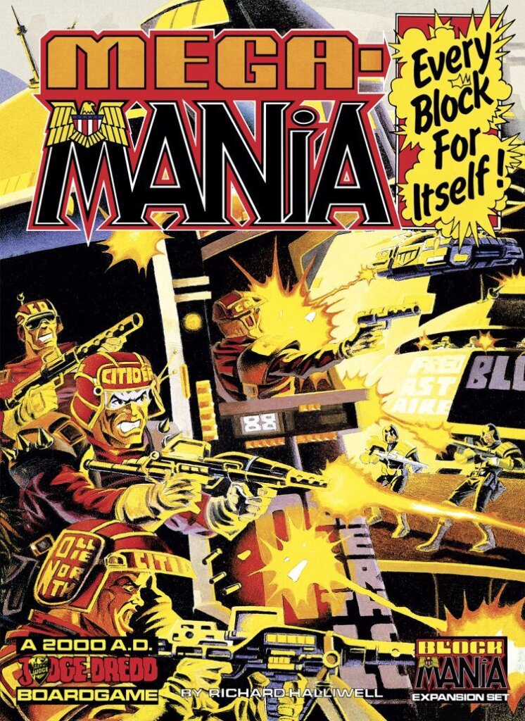 Block Mania: Mega-Mania board game cover