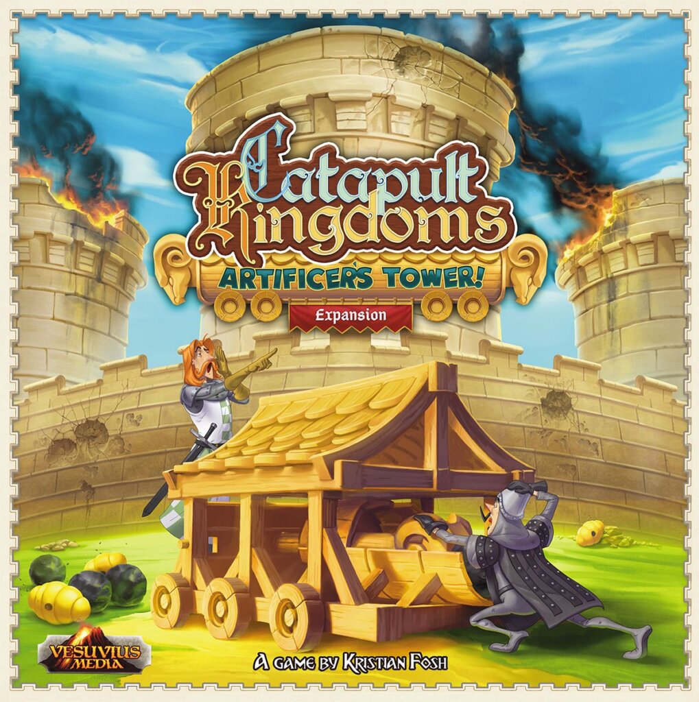Catapult Feud: Artificer’s Tower! board game cover