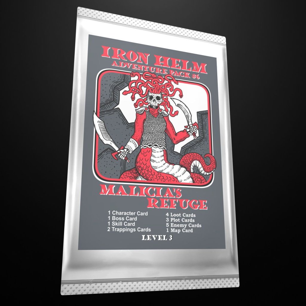 Iron Helm: Adventure Pack #6 – Malicia’s Refuge board game cover