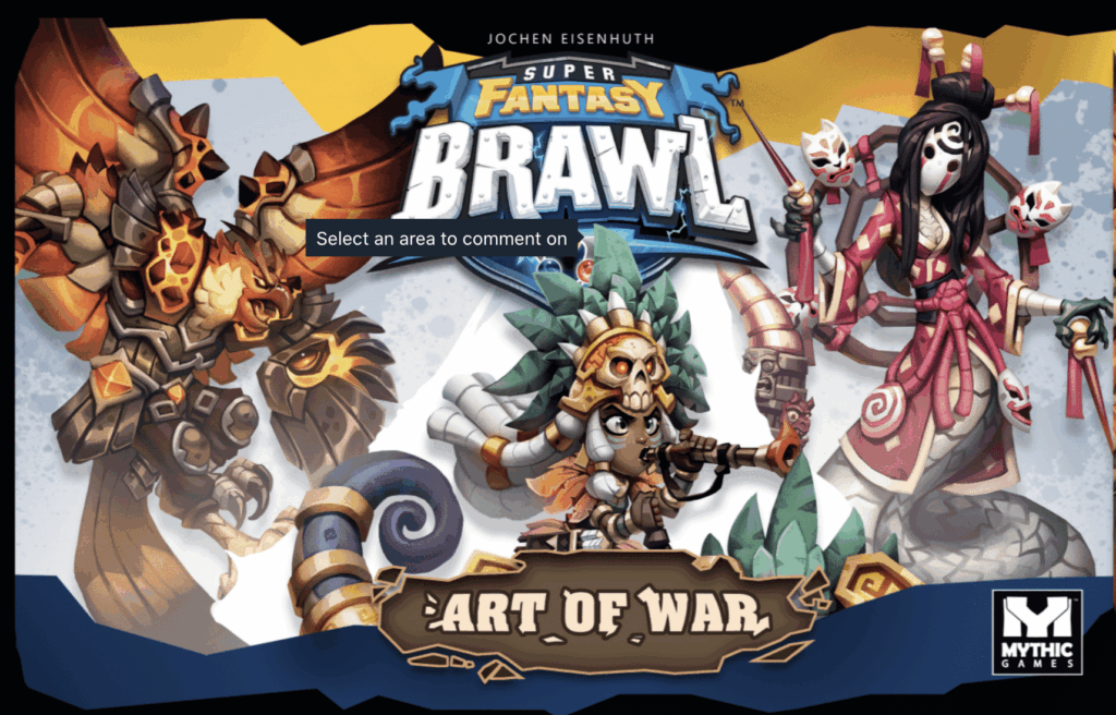 Super Fantasy Brawl: Art of War board game cover