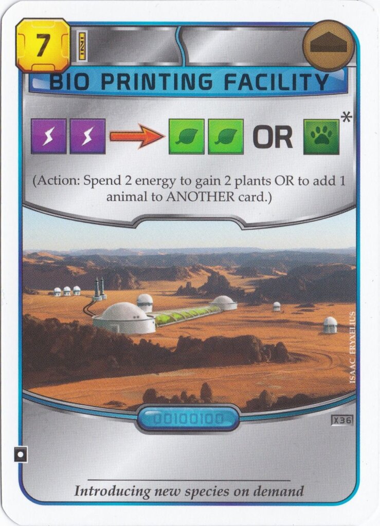 Terraforming Mars: Bio Printing Facility Promo Card board game cover