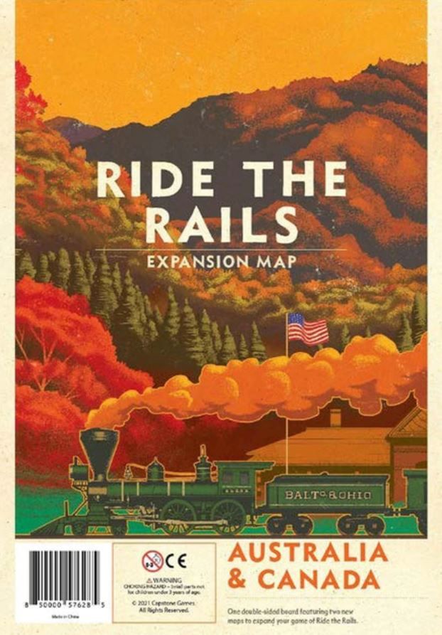 Ride the Rails: Australia & Canada board game cover
