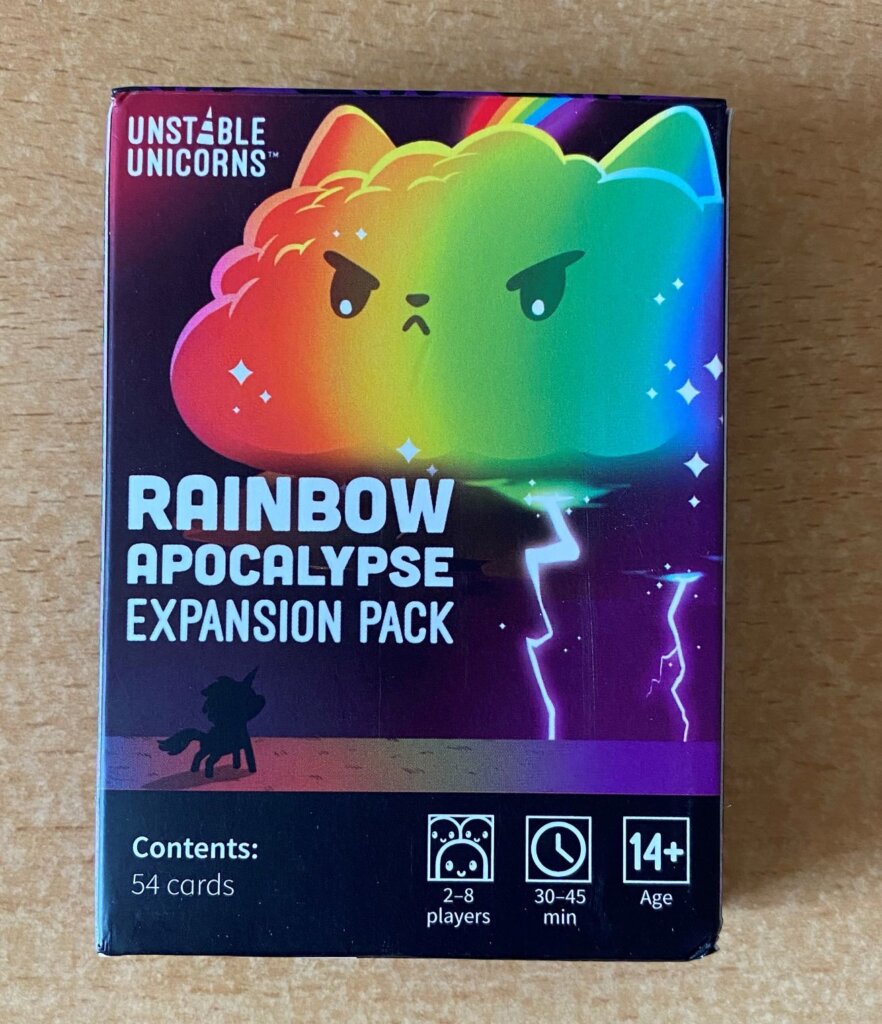 Unstable Unicorns: Rainbow Apocalypse Expansion Pack board game cover