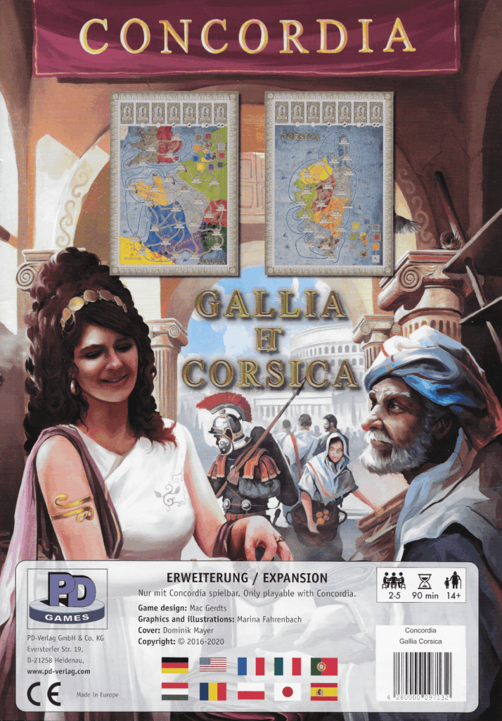 Concordia: Gallia / Corsica board game cover