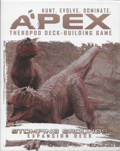 Apex Theropod Deck-Building Game: Stomping Grounds Expansion Deck board game cover