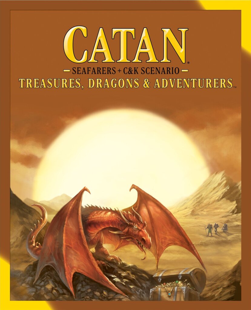 Catan: Treasures, Dragons & Adventurers board game cover