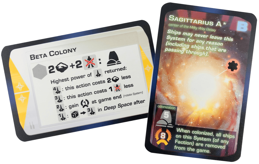 Beyond the Sun: Sagittarius A and Beta Colony Promo Cards board game cover