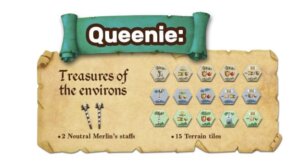 Merlin: Queenie 1 – Treasures of the Environs board game cover