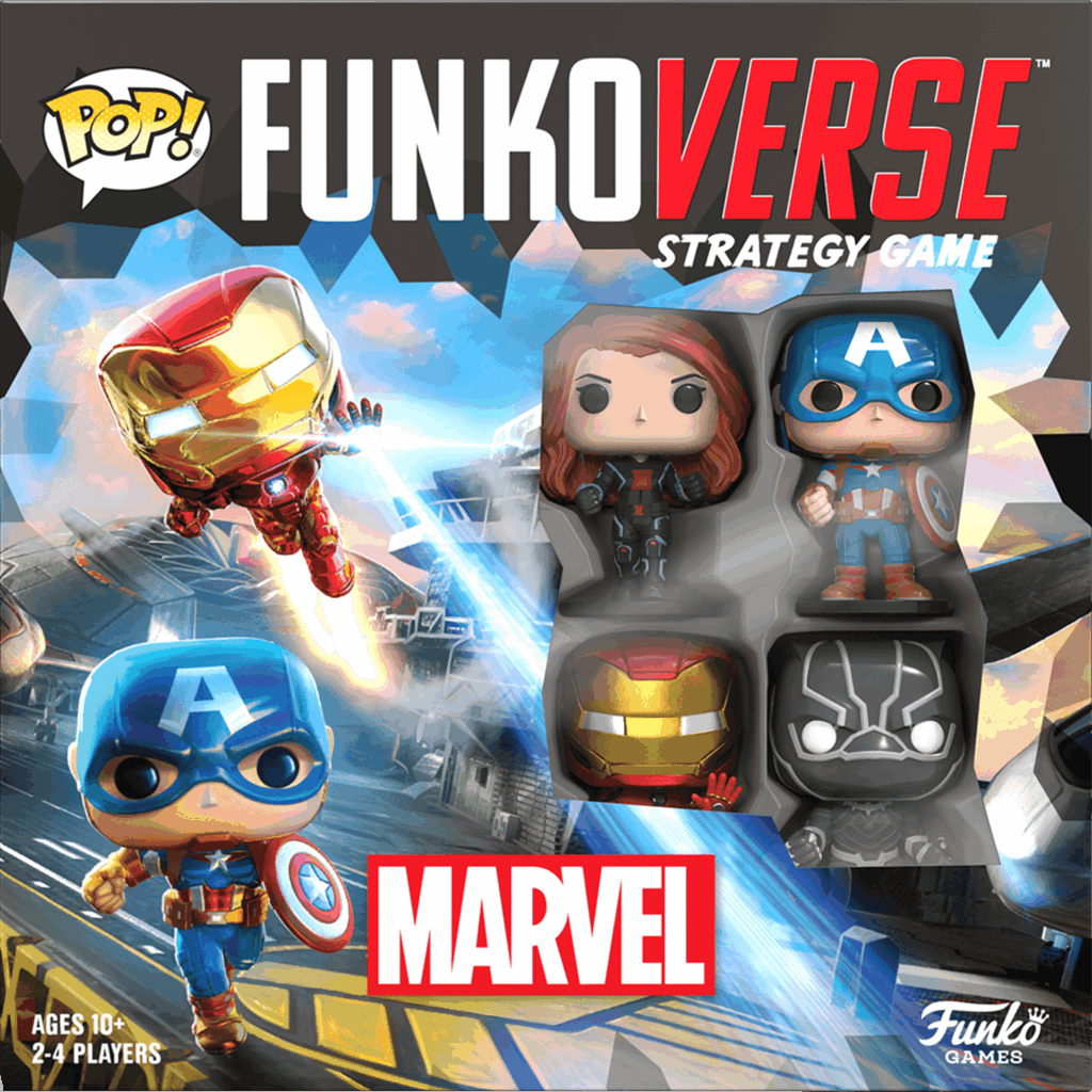 Funkoverse Strategy Game: Marvel 100 board game cover