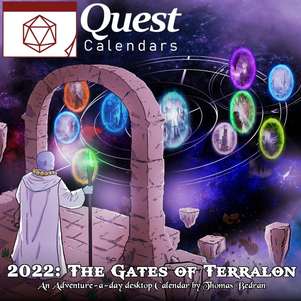 Quest Calendar: The Gates of Terralon board game cover