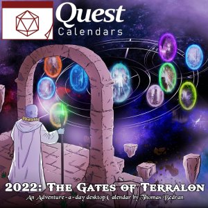 Quest Calendar: The Gates of Terralon board game cover