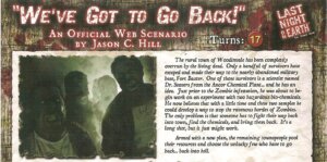 Last Night on Earth ‘We’ve Got To Go Back!’ Scenario board game cover