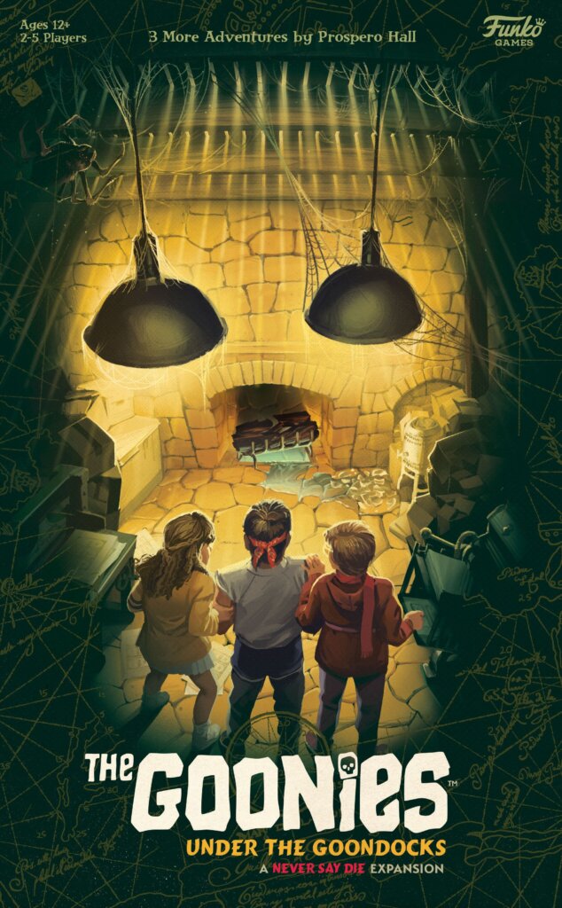 The Goonies: Under the Goondocks – A Never Say Die Expansion board game cover