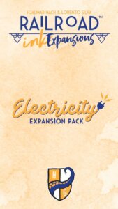 Railroad Ink: Electricity Expansion Pack board game cover