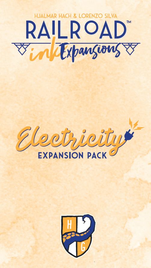Railroad Ink: Electricity Expansion Pack board game cover