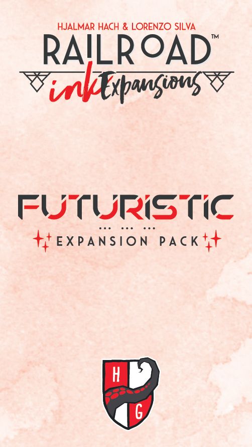 Railroad Ink: Futuristic Expansion Pack board game cover