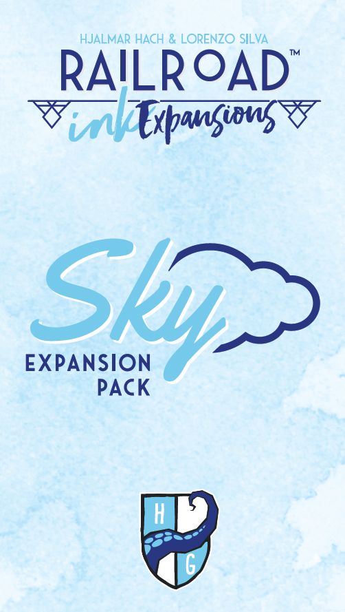 Railroad Ink: Sky Expansion Pack board game cover