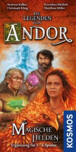 Die Legenden von Andor: Magische Helden board game cover