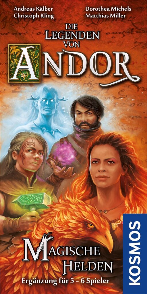 Die Legenden von Andor: Magische Helden board game cover