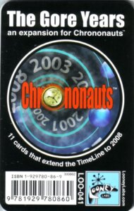 Chrononauts: The Gore Years board game cover