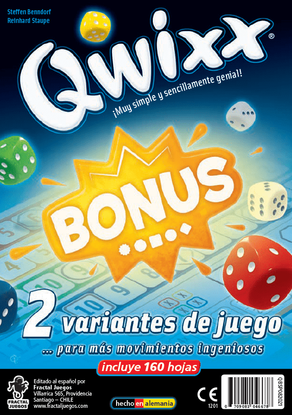 Qwixx: Bonus board game cover