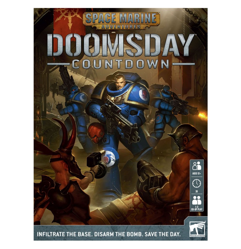 Space Marine Adventures: Doomsday Countdown board game cover