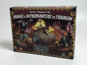 Massive Darkness 2: Heroes & Monster Set – Monks & Necromancers vs The Paragon board game cover